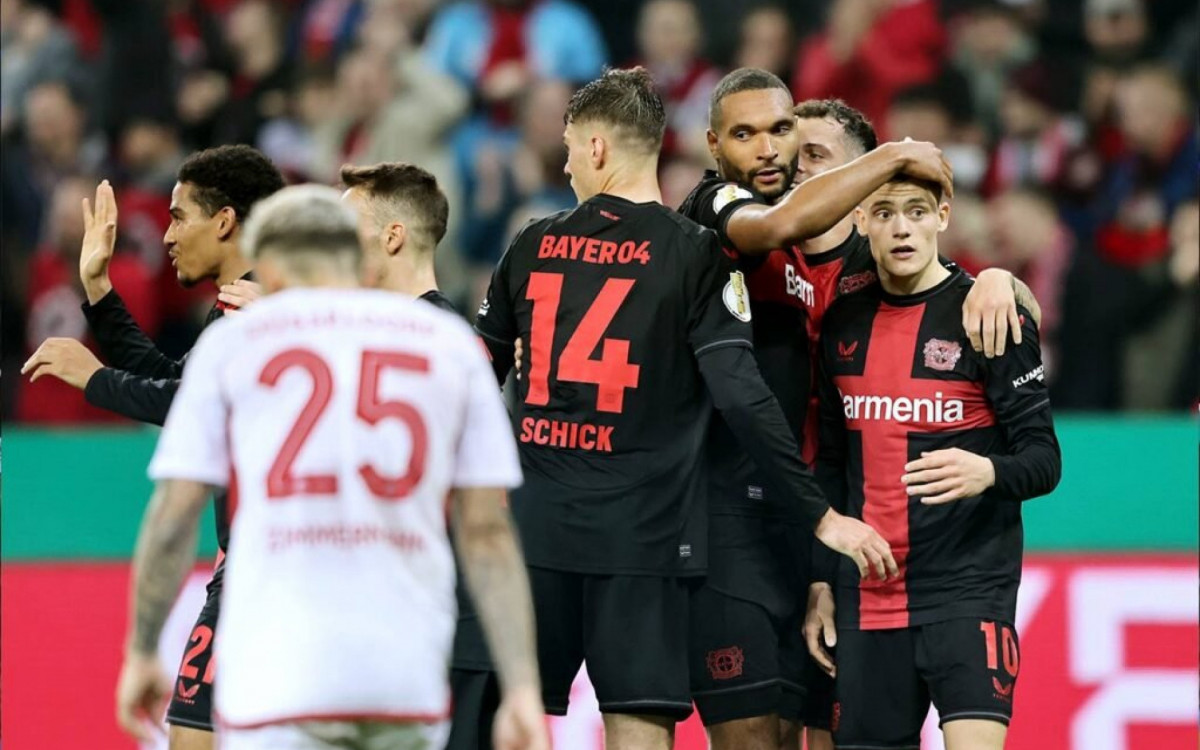 Leverkusen goleia Fortuna Dusseldorf e está na final da Copa da Alemanha