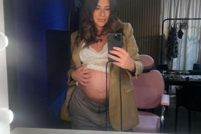 Fernanda Paes Leme mostra o barrigão na reta final da gravidez