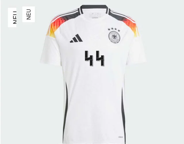 Nova camisa da Alemanha é revista por semelhanças com símbolo nazista
