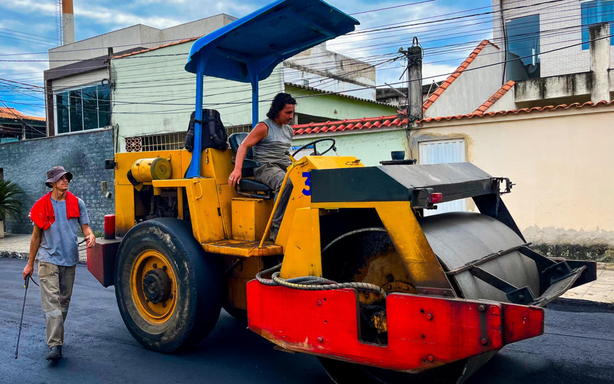 Até o final da semana as ruas Buruti e Caetés deverão ser pavimentadas