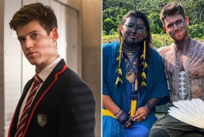 Ator da série 'Elite' mostra férias em comunidade indígena no interior do Acre