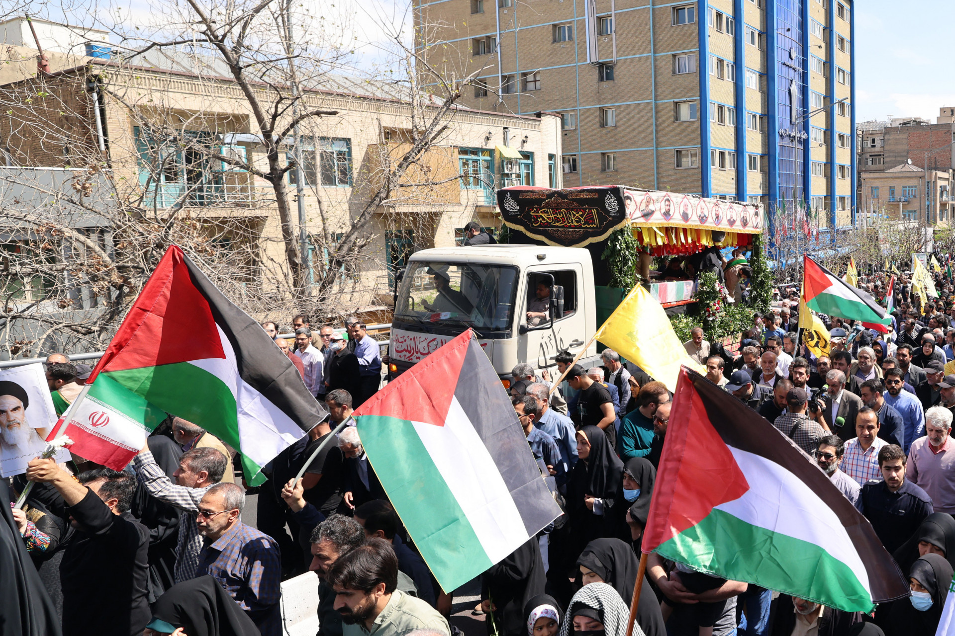 Iranianos também protestaram contra a guerra na Palestina - Atta Kenere / AFP