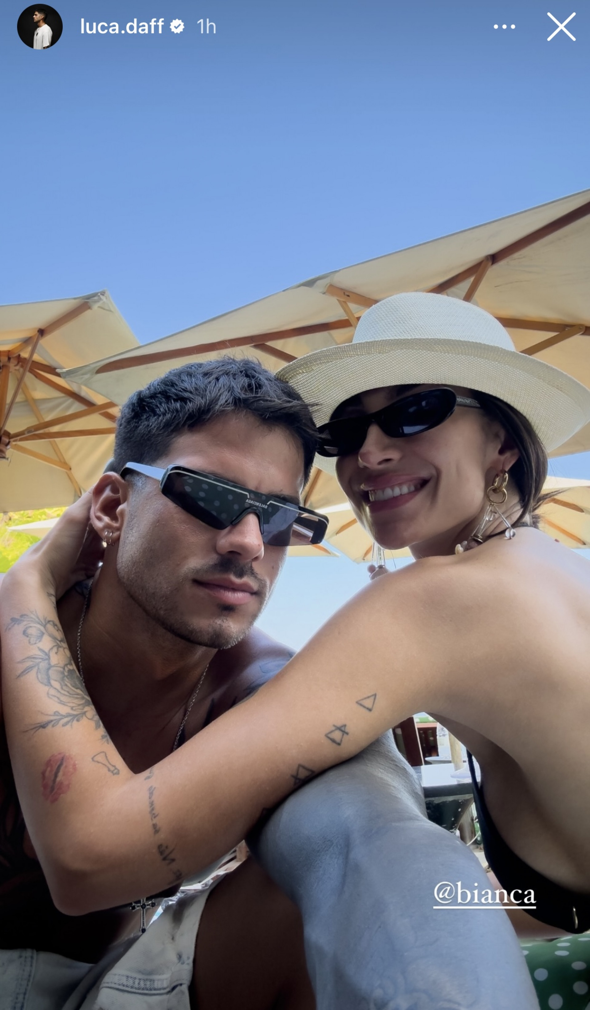 Bianca Andrade posa em clima de romance com novo namorado, Luca Daffrè - Reprodução