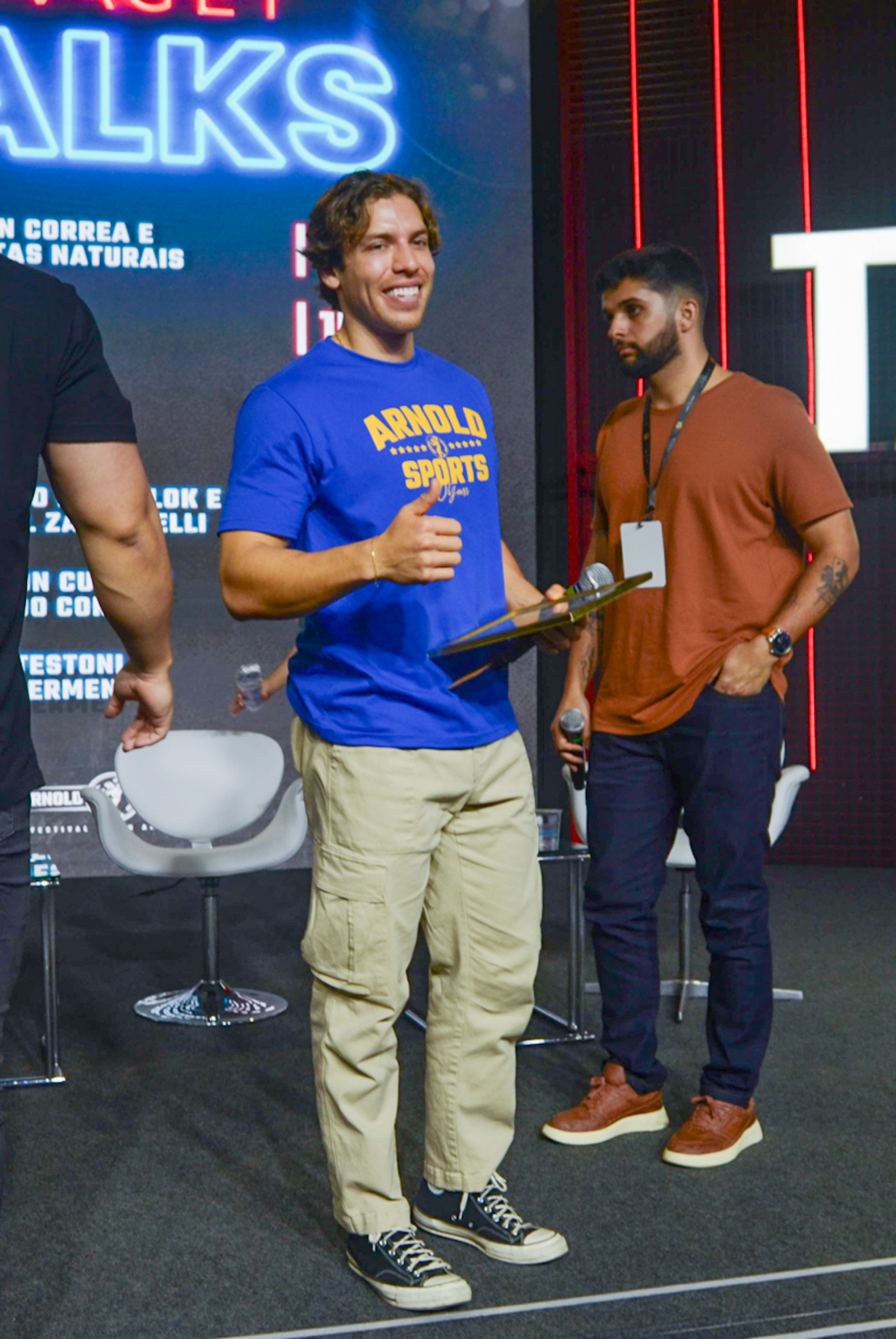 Joseph Baena, filho de Arnold Schwarzenegger, no evento Arnold Sports Festival South America  - Fotos: Araujo Agnews