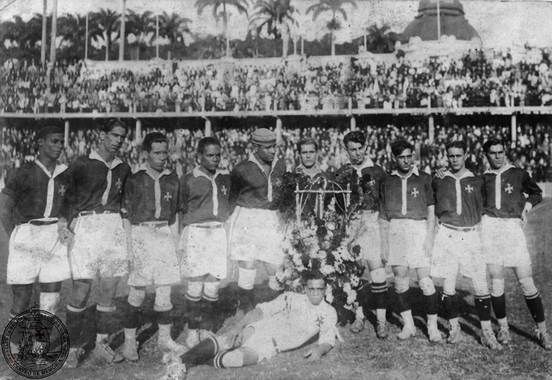 Time dos Camisas Negras, que foi campe&atilde;o carioca em 1923 - Acervo/Vasco da Gama