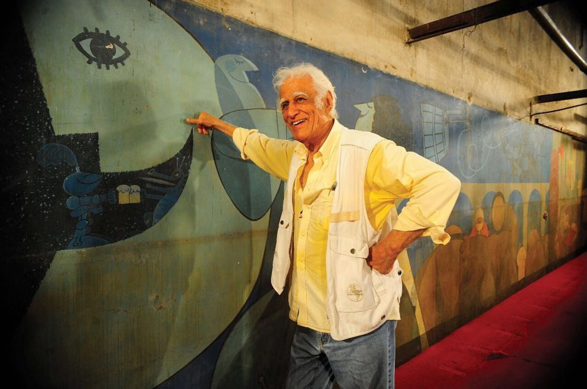 Em 1967, nasceu o mural de 32 metros de comprimento para a inauguração da casa noturna Canecão, em Botafogo. Conhecida como