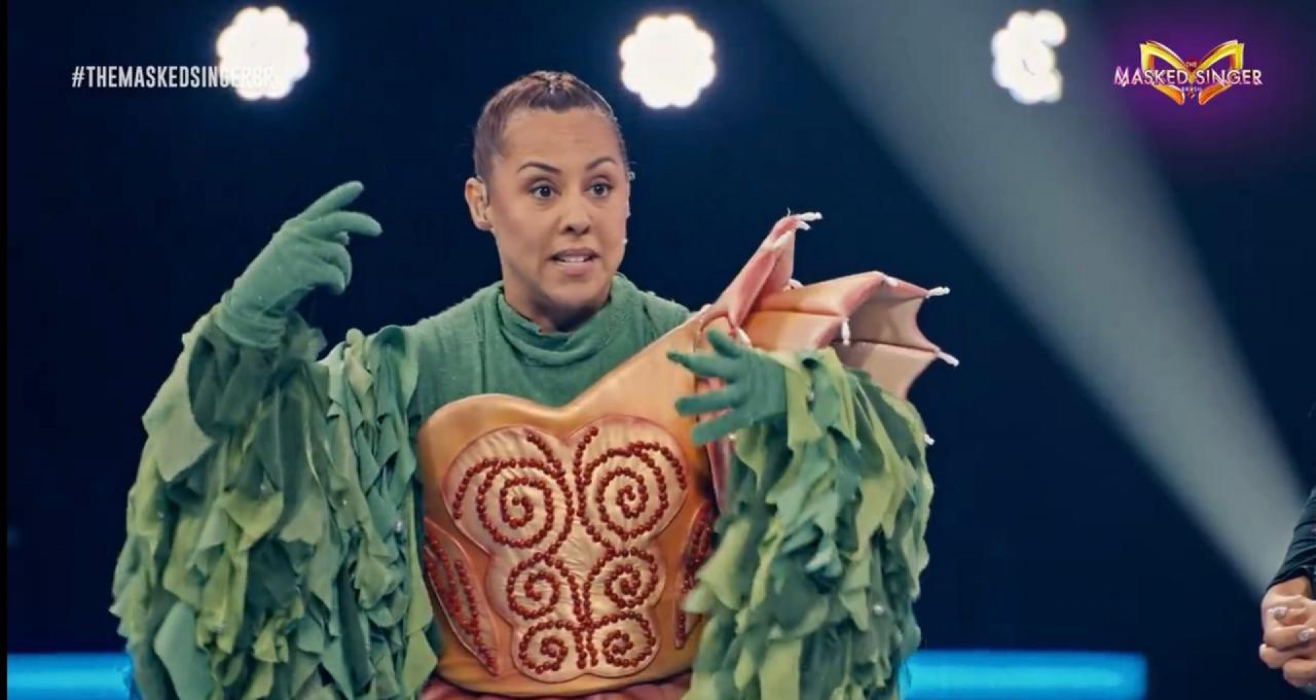 Sereia Iara, era a atriz Evelyn Castro - Rede Globo