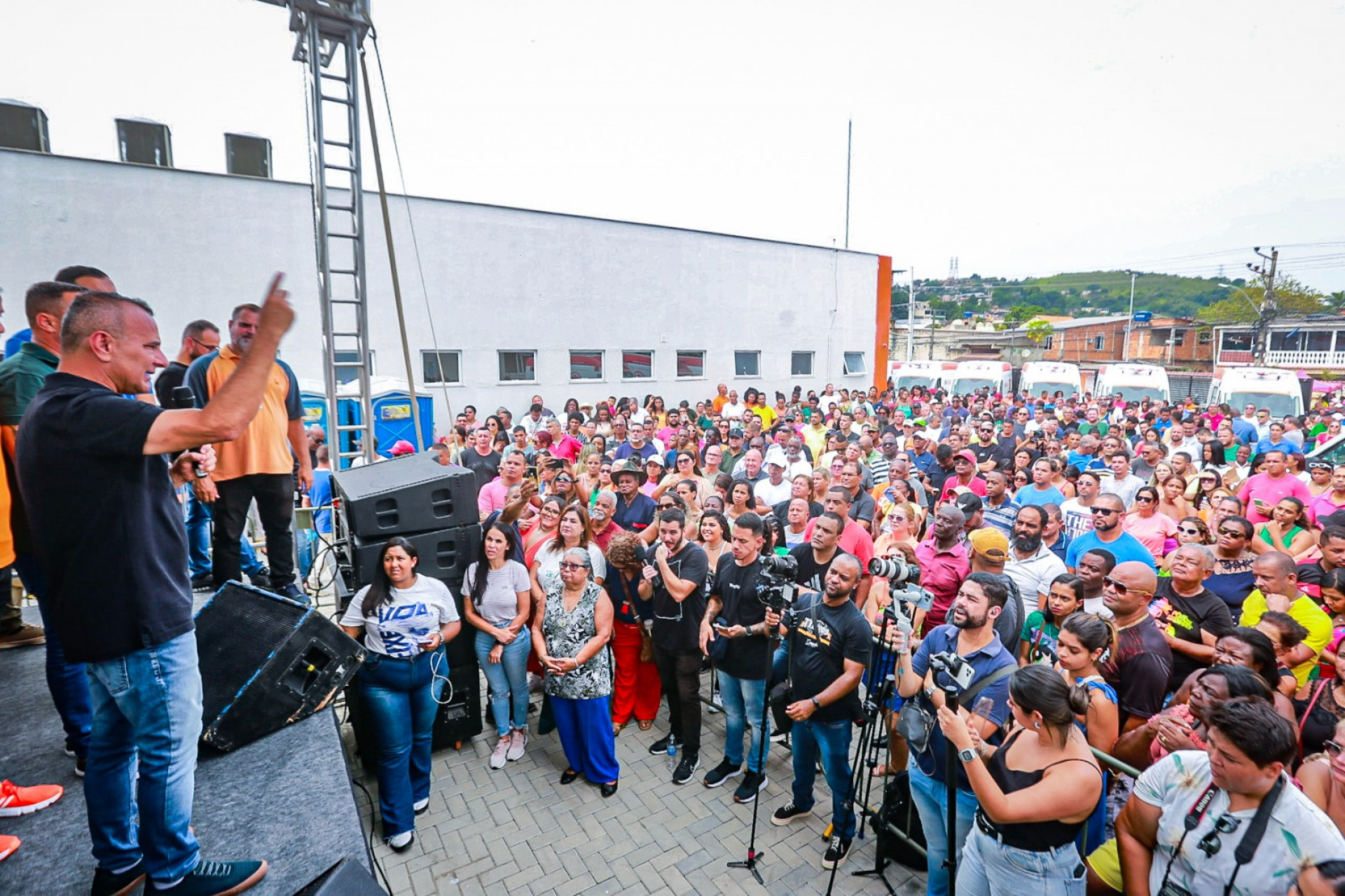 O prefeito Waguinho enfatizou os investimentos na área da saúde e destacou as realizações da cidade - Rafael Barreto/PMBR