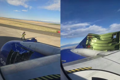 Cobertura de motor de avião da Boeing solta durante decolagem nos EUA; veja vídeo