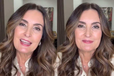 Fátima Bernardes testa make para usar em Paris: 'Fazer bonito'