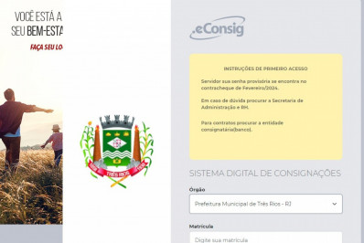 Servidor público de Três Rios passa a ter aplicativo para solicitar empréstimo consignado