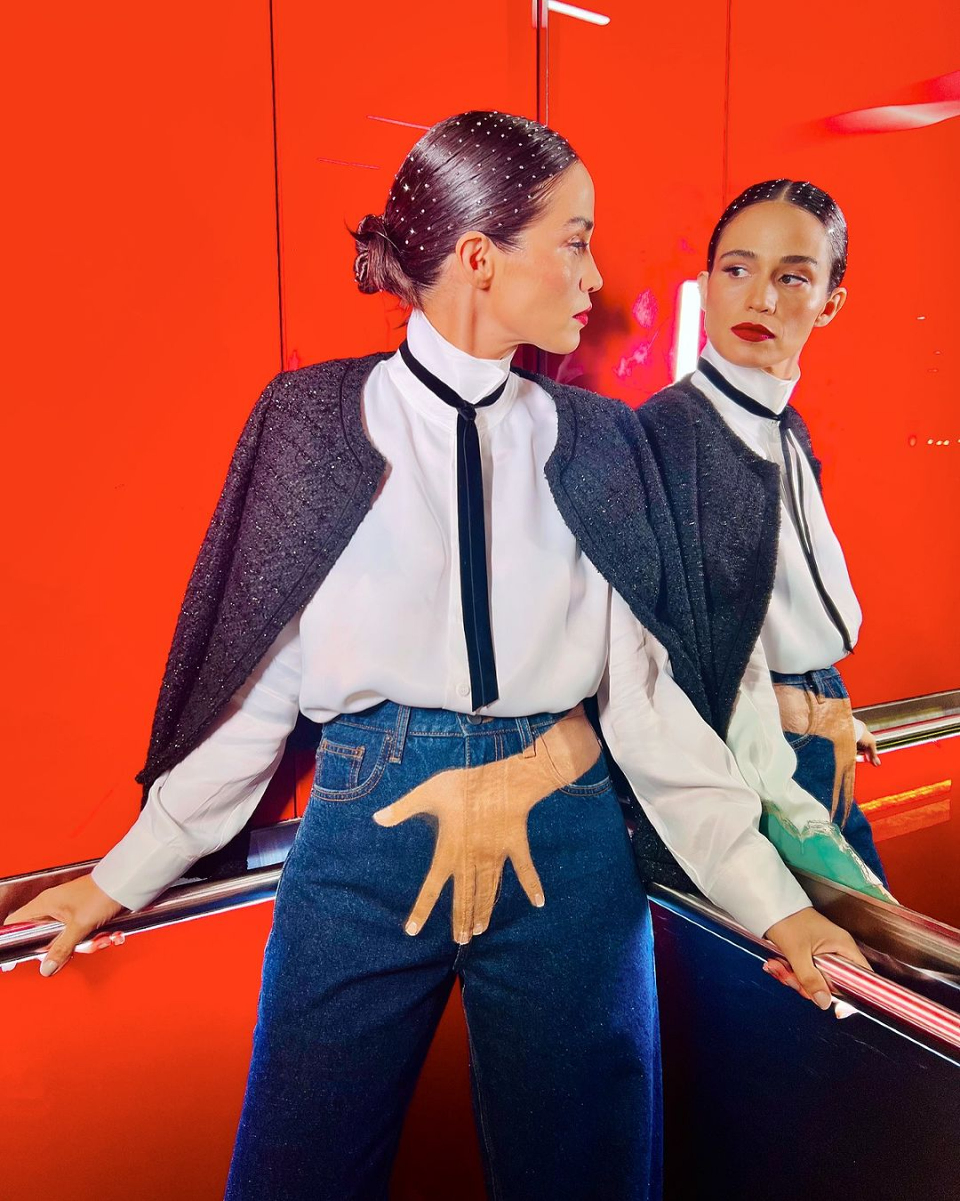 Nanda Costa prestigia lançamento da série 'Justiça 2', da Globoplay, com look inusitado - Reprodução