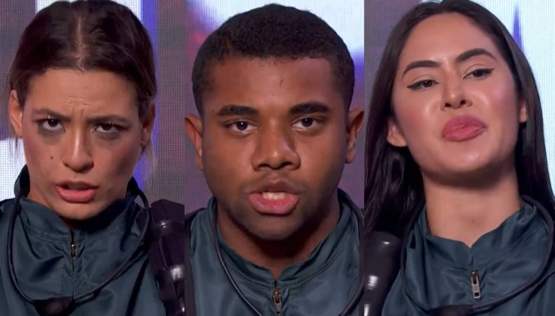 Beatriz, Davi e Isabelle estão no paredão - Divulgação / TV Globo