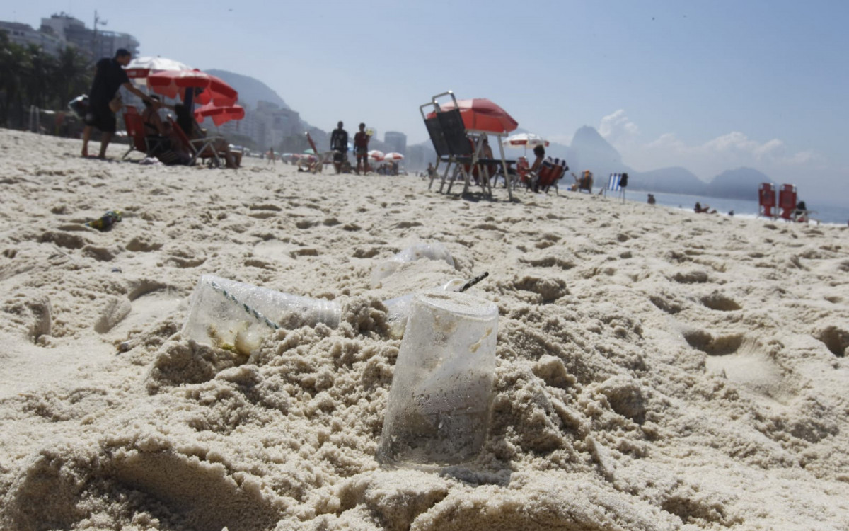 Lixo deixado na areia é a maior reclamação de quem frequenta a praia - Reginaldo Pimenta / Agência O Dia