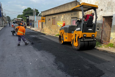 Belford Roxo: Rua Manoel Corrêa recebe asfalto em  Andrade de Araújo