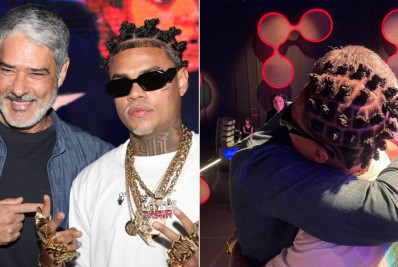 MC Cabelinho se emociona ao ver William Bonner assistindo a sua palestra