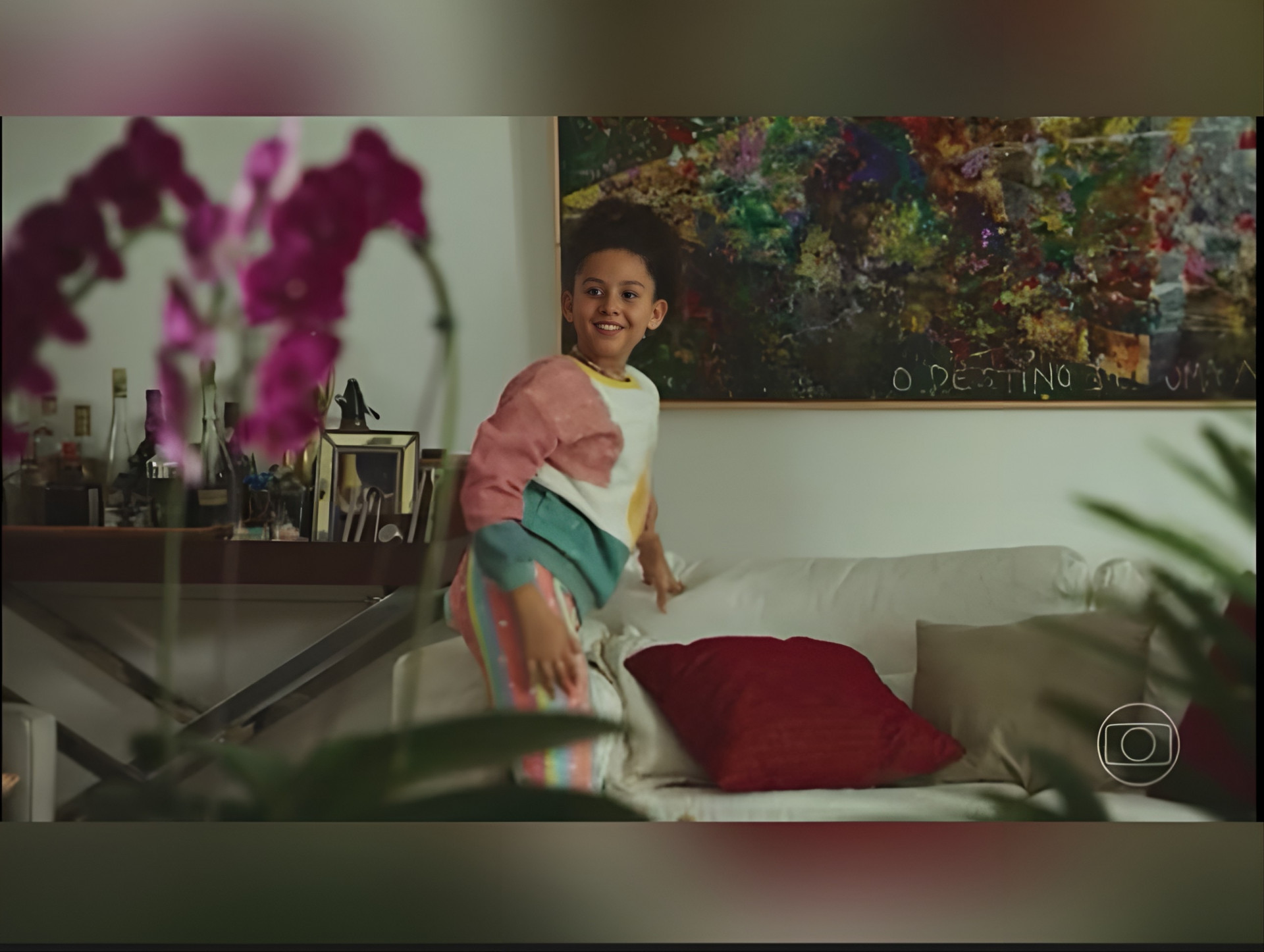 Lunna vive Andrômeda na infância em 'Família é Tudo' - Reprodução da TV Globo