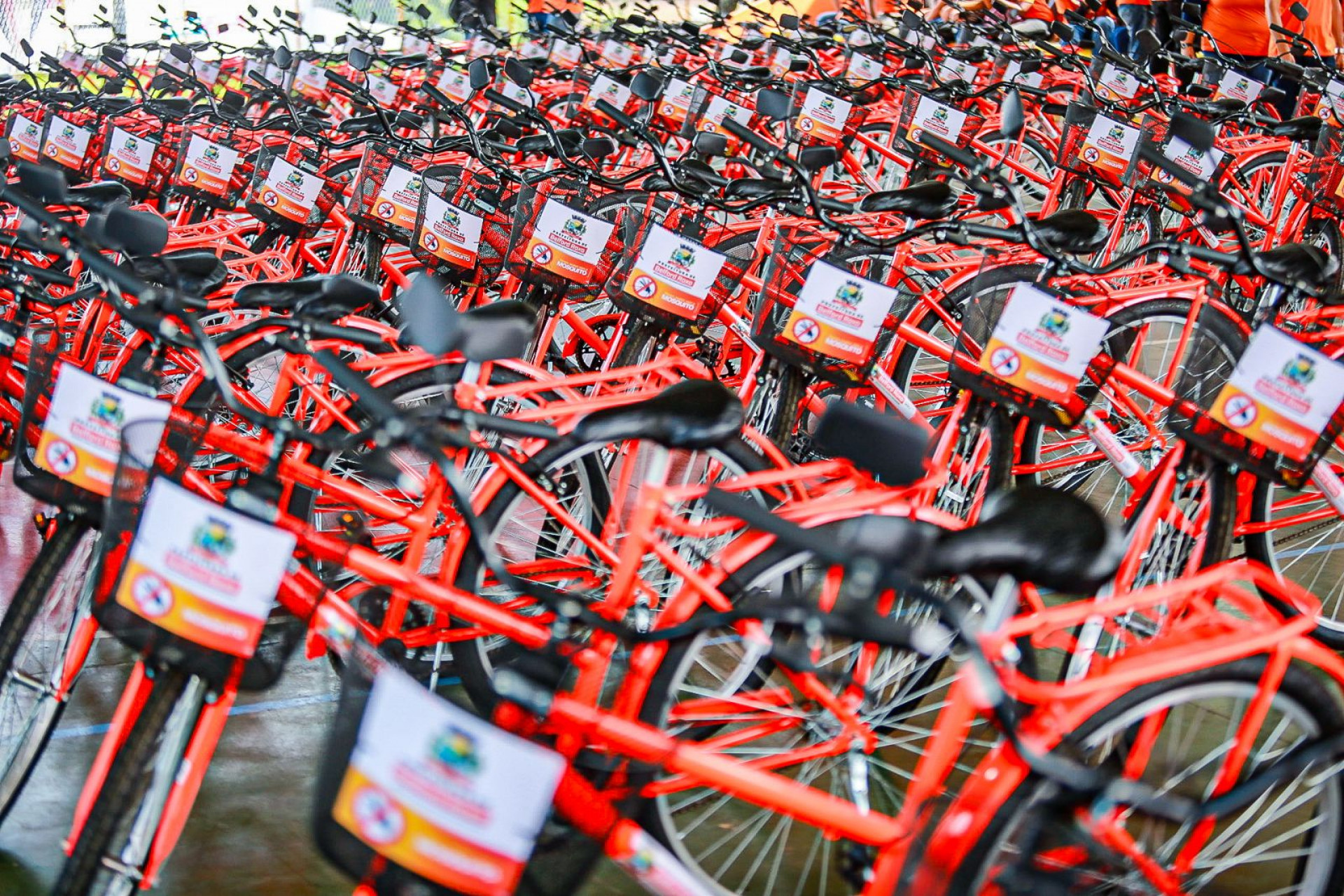 As 195 bicicletas ir&atilde;o facilitar o trabalho dos agentes de combate a endemias - Rafael Barreto / PMBR