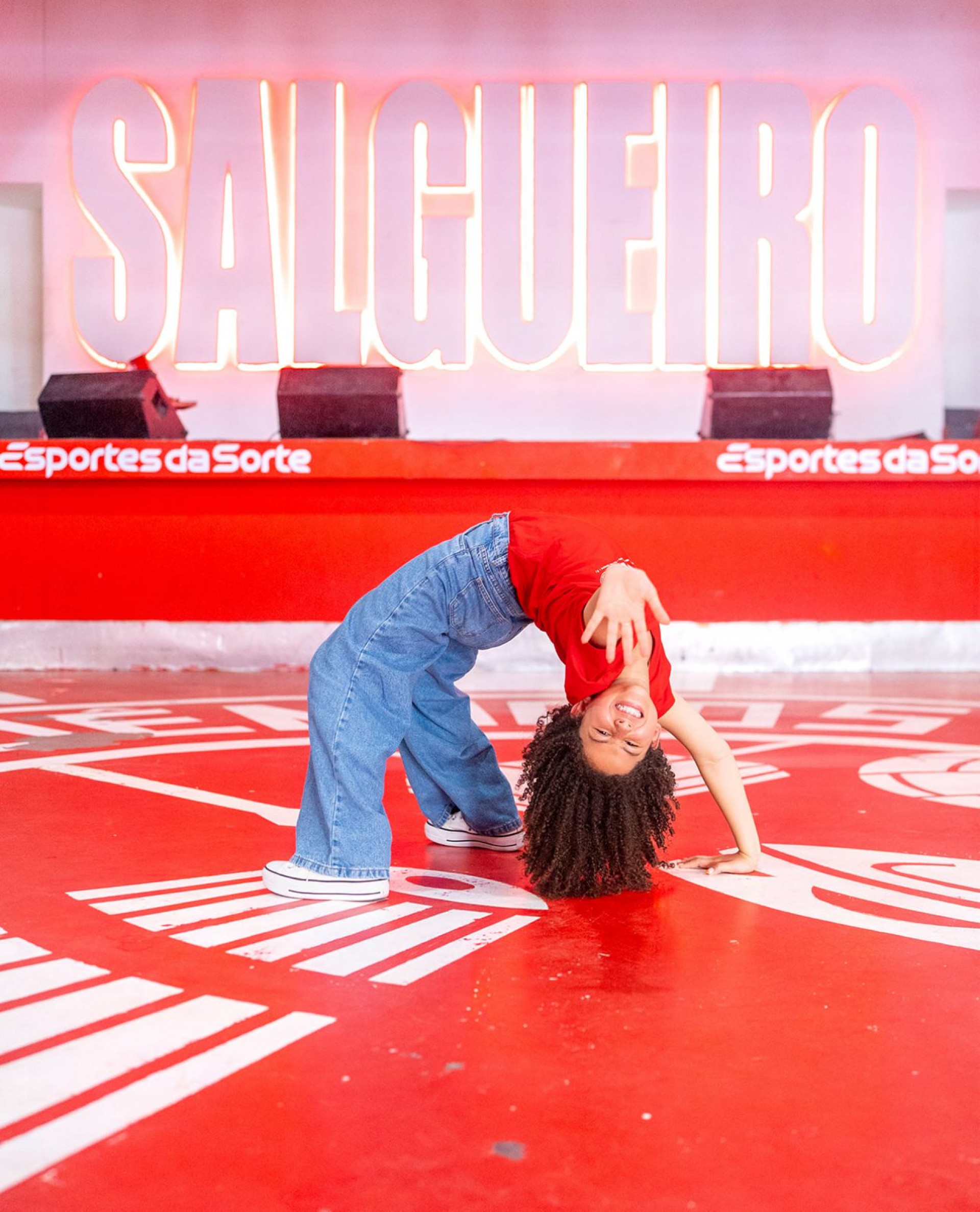 Lunna Beatriz visita quadra do Salgueiro - Divulgação