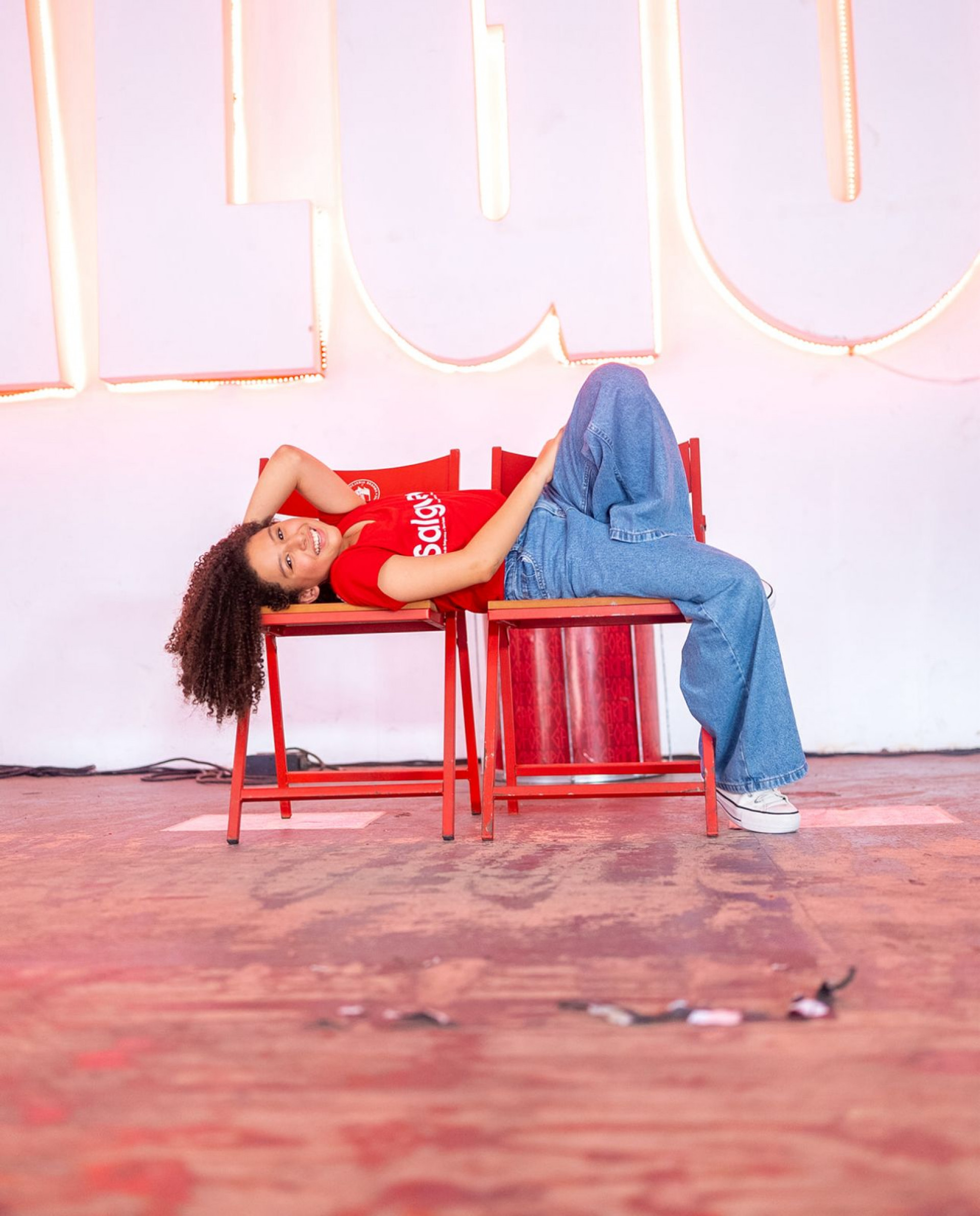 Lunna Beatriz na quadra do Salgueiro - Divulgação