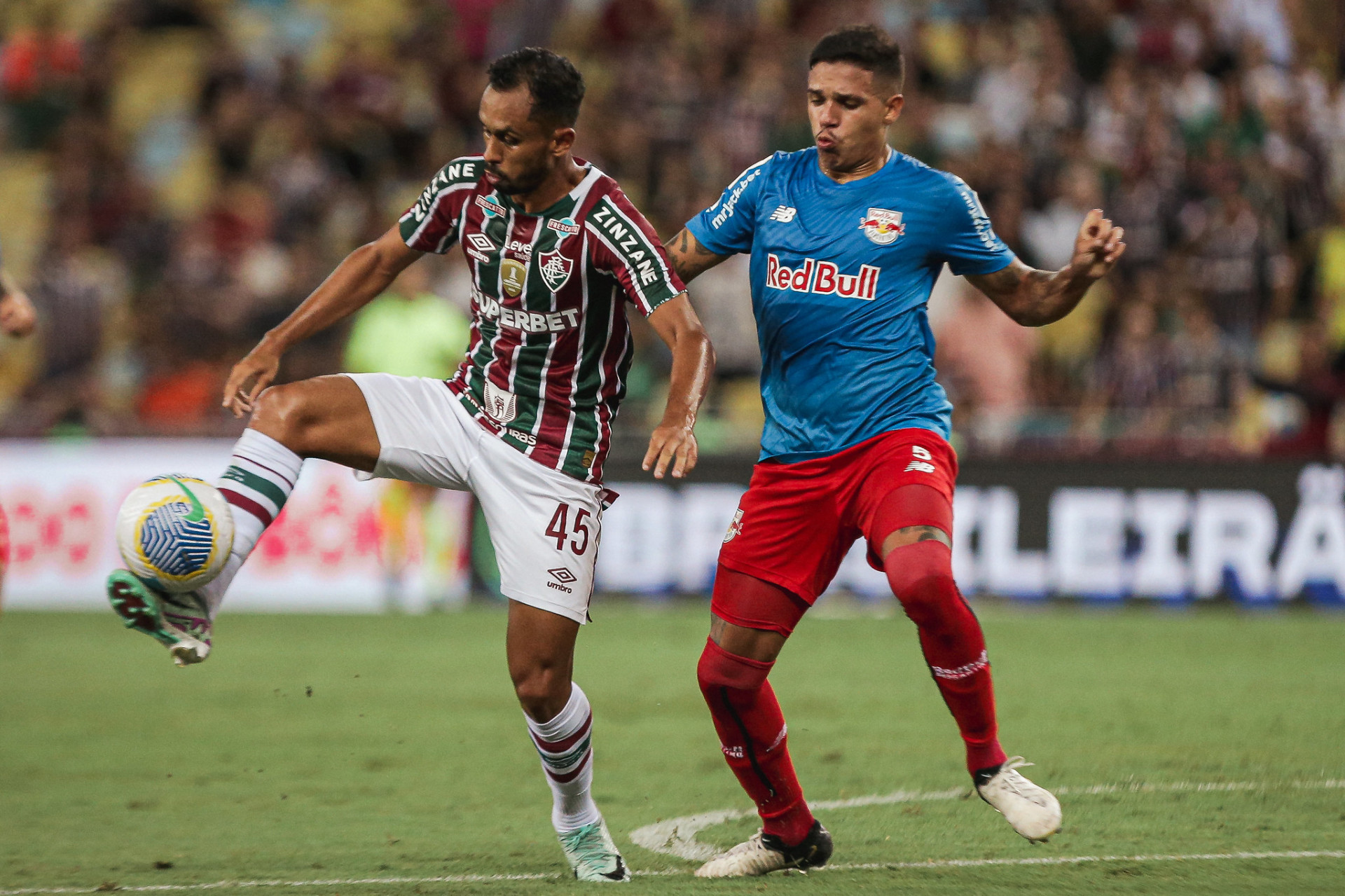 Lance do jogo entre Fluminense e Bragantino - Lucas Merçon/Fluminense