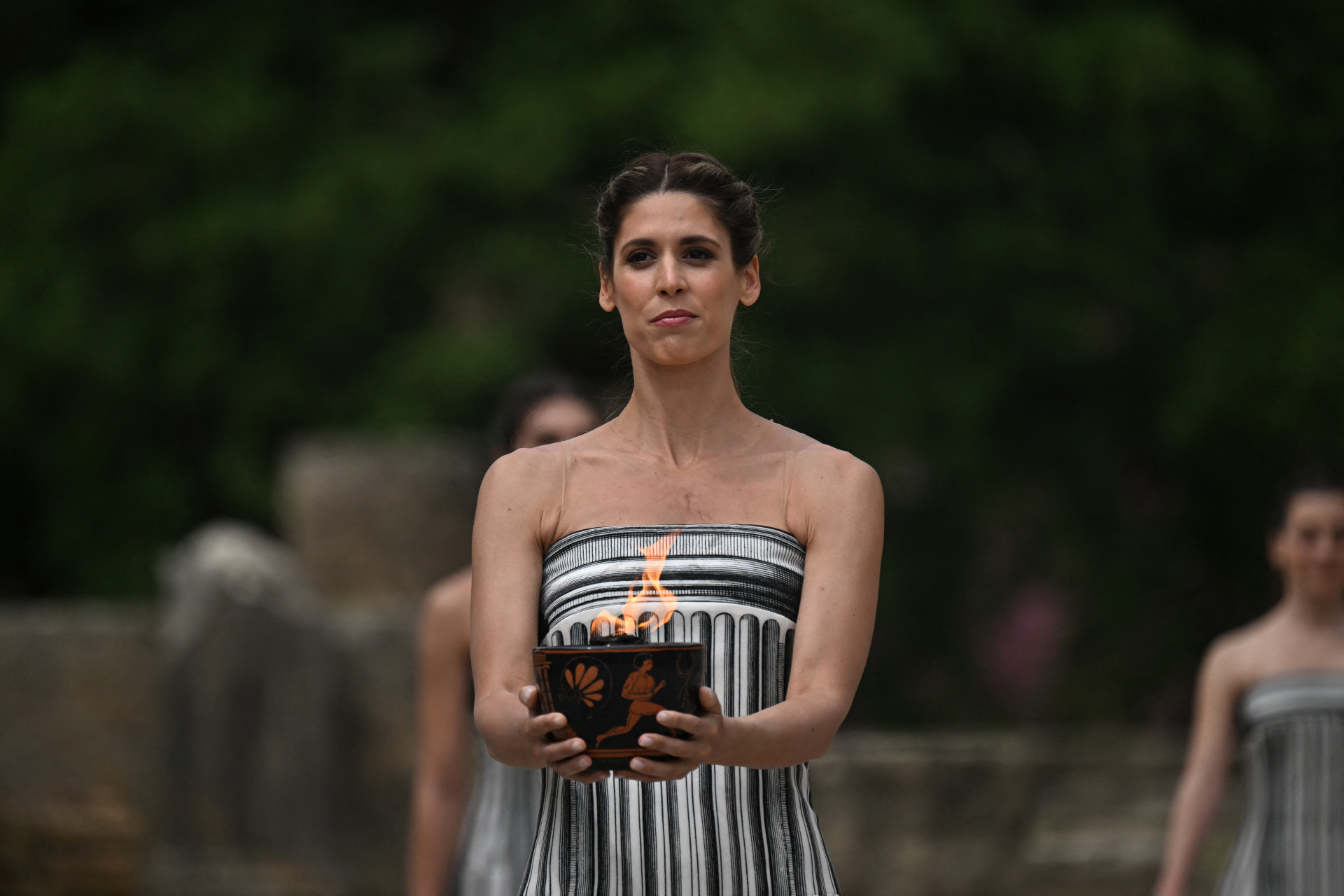 Chama olímpica foi acesa na Grécia - AFP