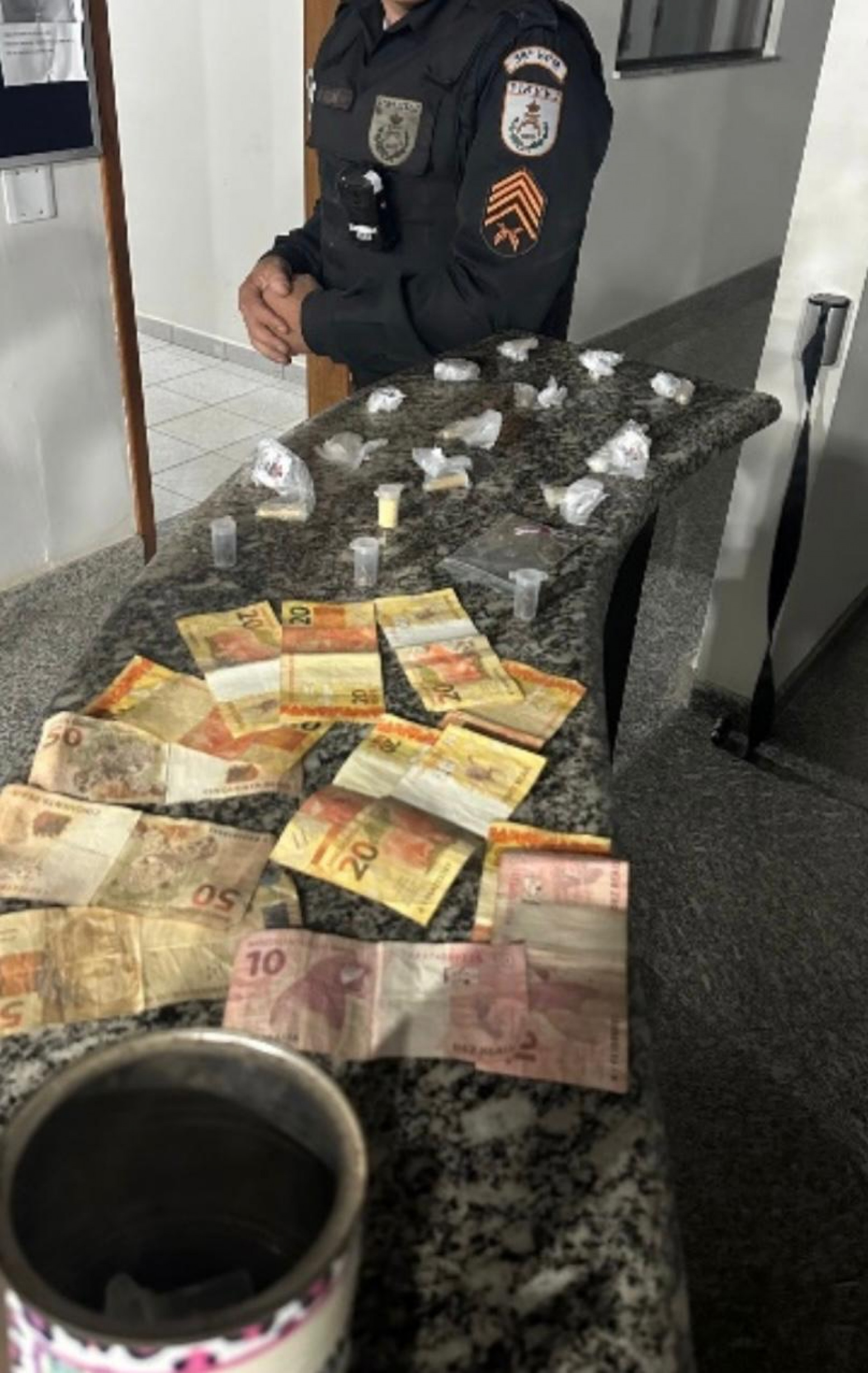 Resultado de uma das apreensões dos apreensivos comerciantes ilegais