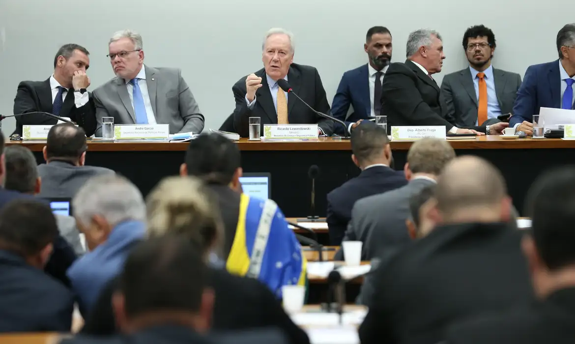 Lewandowski durante debate na Comissão de Segurança Pública da Câmara  - Lula Marques/Agência Brasil