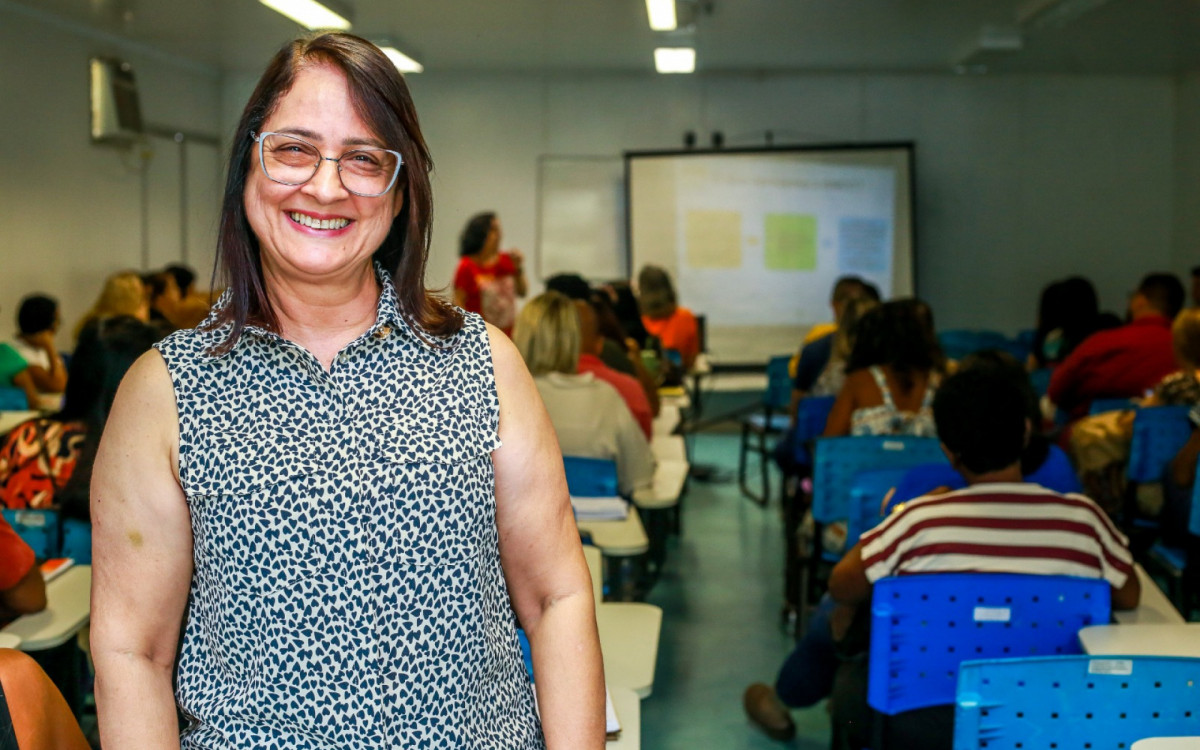 Gestora educacional da Escola Municipal Capela São José, Leny Bittencourt, avaliou como ótima a capacitação
