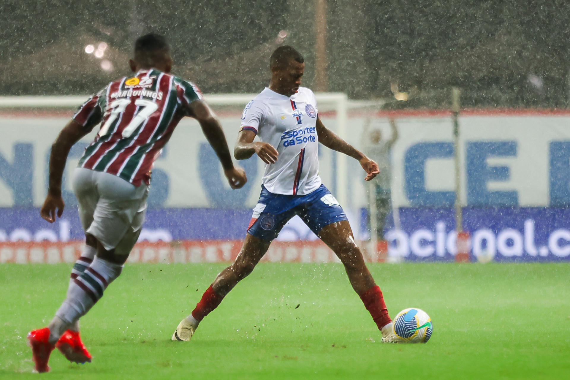 Marca&ccedil;&atilde;o de Marquinhos em Bahia x Fluminense - Let&iacute;cia Martins/Bahia
