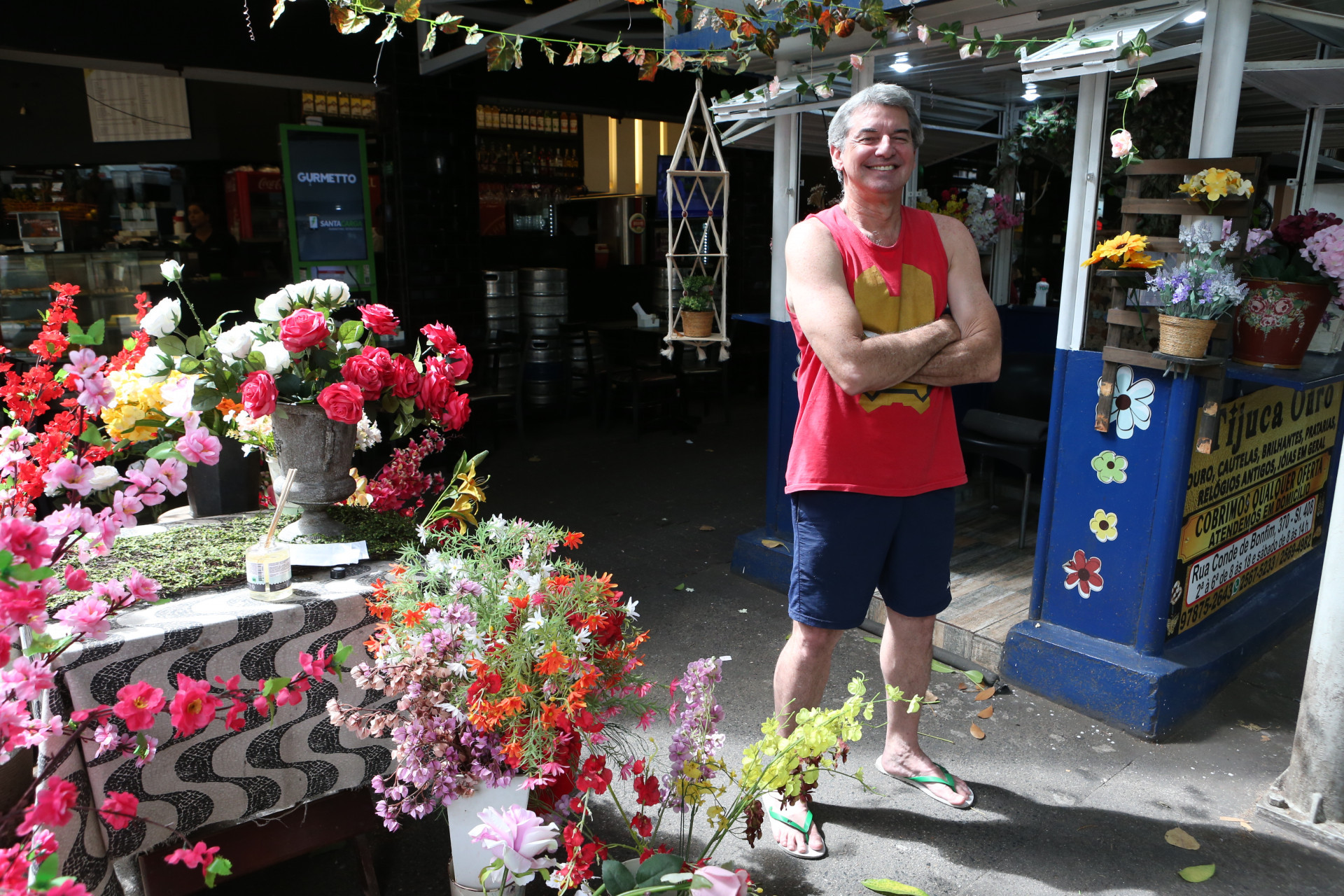 Maurício Levi, morador da Tijuca e artesão na Flores Cariocas - Cléber Mendes/Agência O Dia