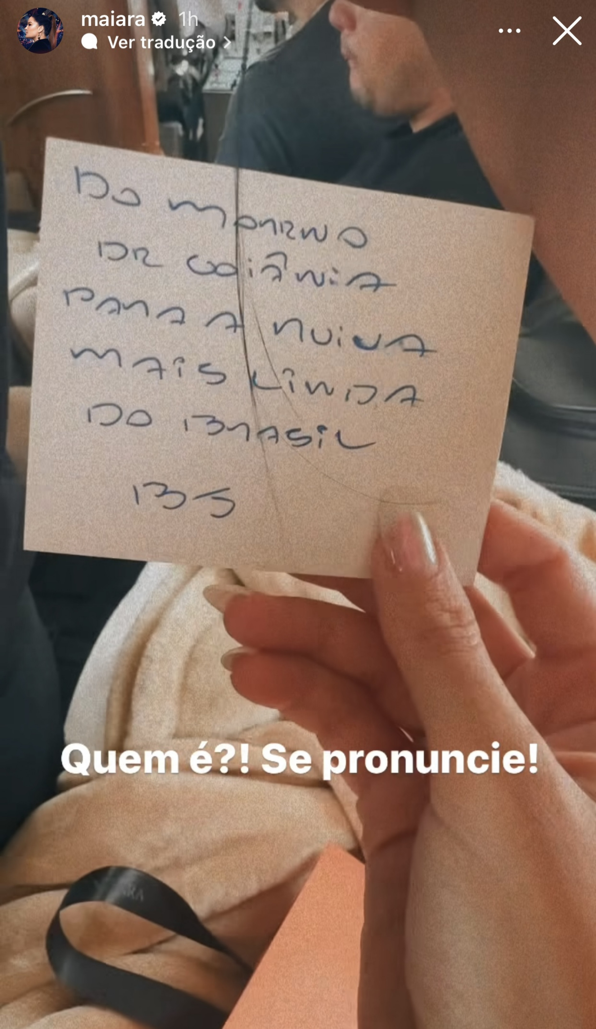 Maiara ganha presente de admirador secreto - Reprodução