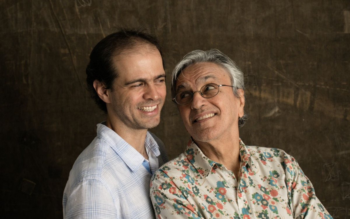 Caetano Veloso and his son Moreno Veloso together - Reproduction / Social Networks