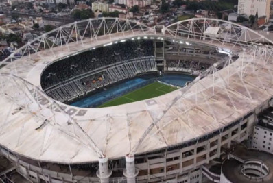 Botafogo fecha parceria com empresa para higienizar cobertura do Estádio Nilton Santos
