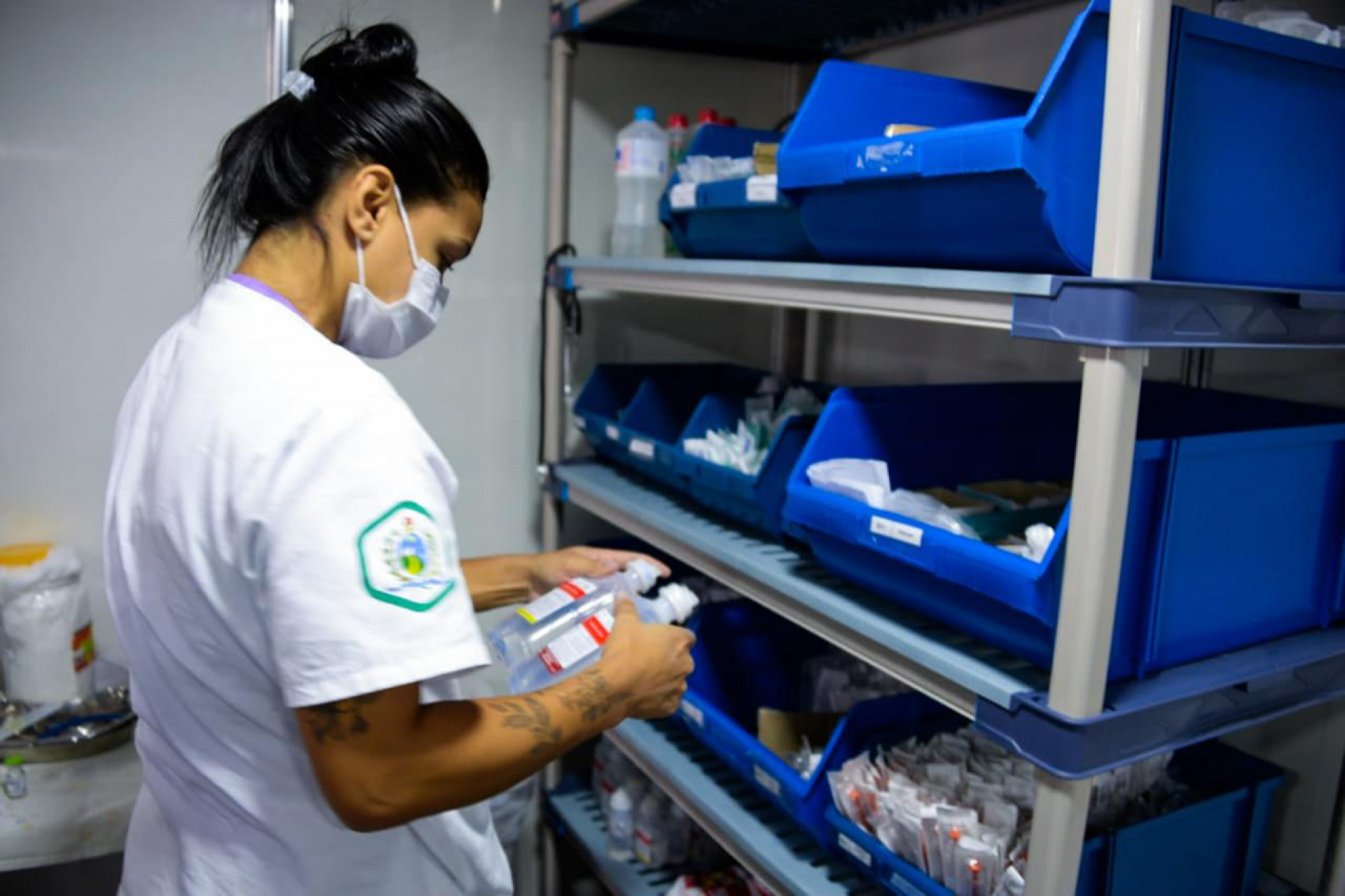 Hospital Municipal Porphirio Nunes de Azeredo instala tenda de hidratação para atender pacientes com dengue - Divulgação