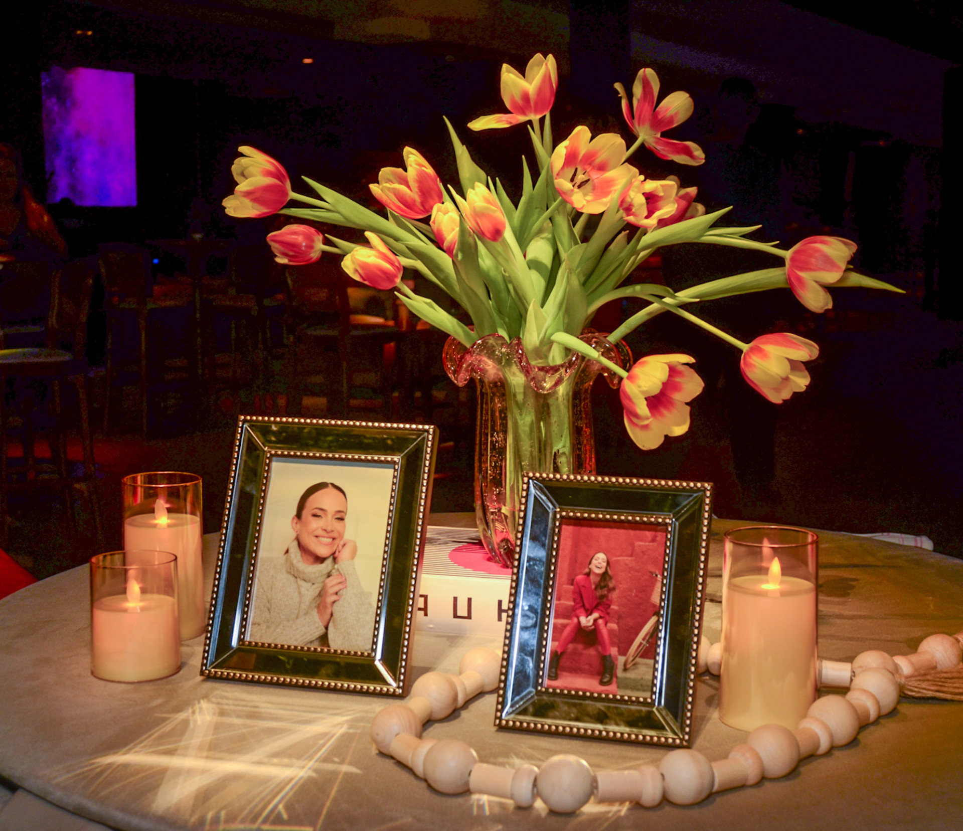 Decoração da festa de 50 anos da atriz Gabriela Duarte