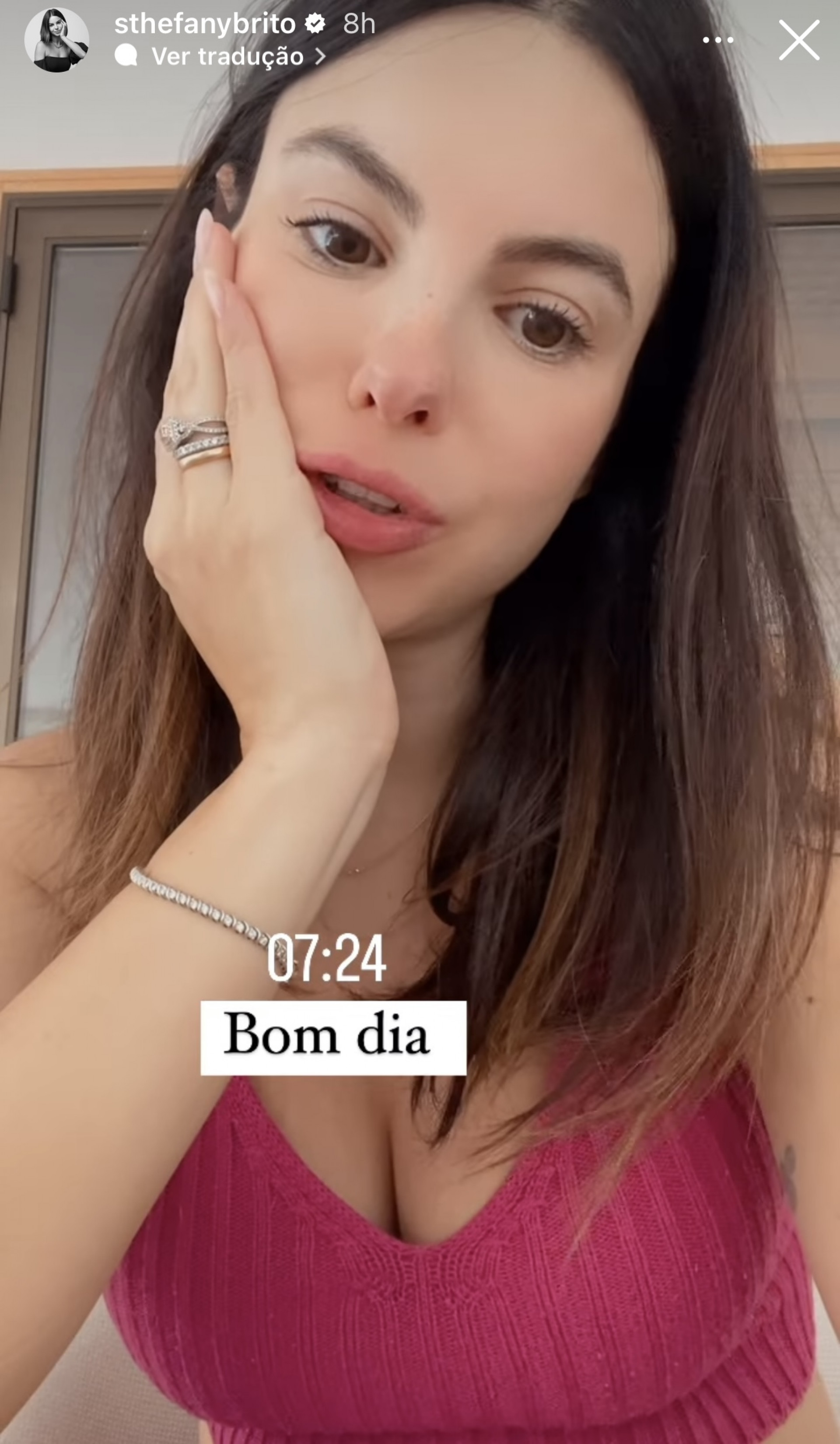 Grávida do segundo filho, Sthefany Brito fala sobre evolução da gestação: 'Fico toda boba' - Reprodução