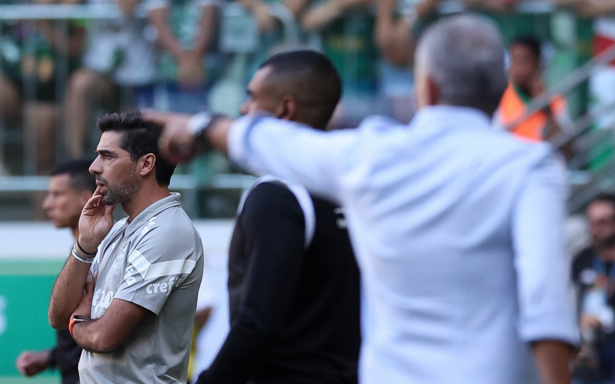 Técnicos Abel Ferreira e Tite protagonizaram um Palmeiras x Flamengo de muita marcação e pouca criação, no Allianz Parque - Cesar Greco/Palmeiras