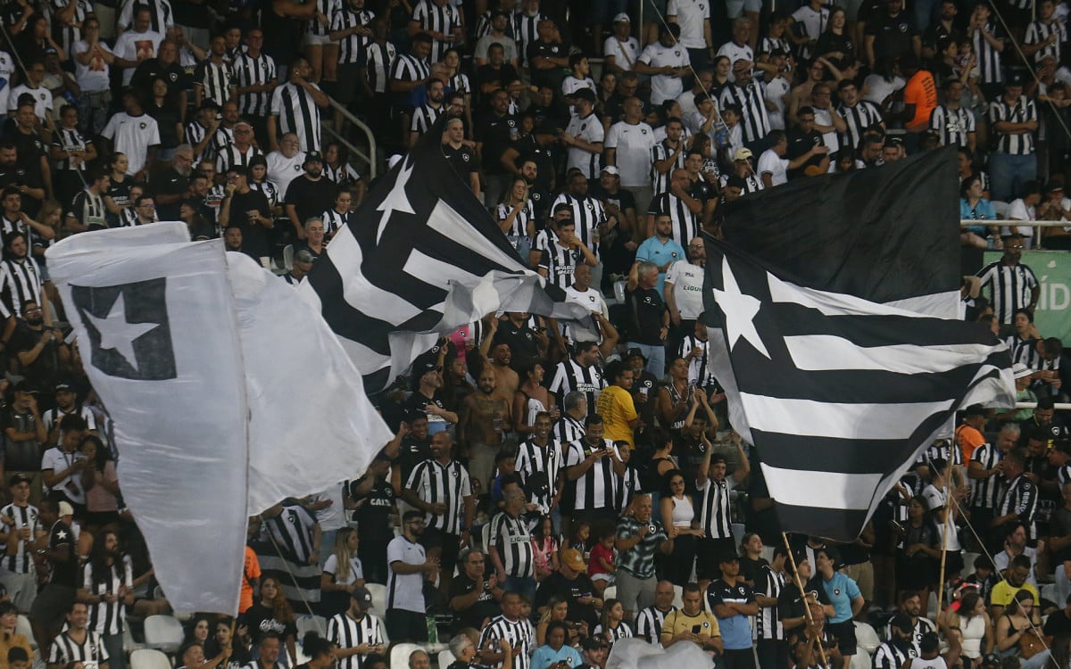 Torcedores do Botafogo no Nilton Santos - Vitor Silva / Botafogo