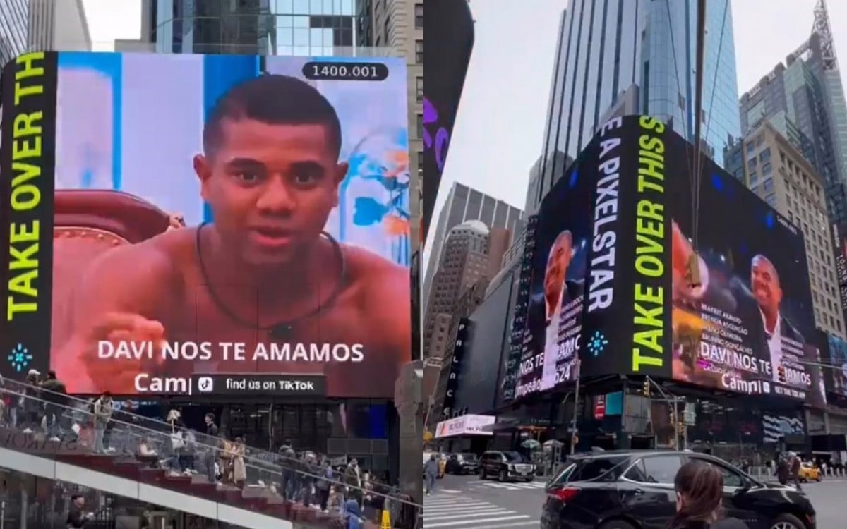 Vídeo de Davi na Times Square agita as redes: 'Merece o mundo' | Celebridades | O Dia - O Dia