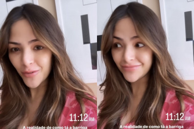 Gabi Luthai mostra barriga após nascimento do primeiro filho: 'Não volta milagrosamente'