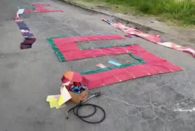 Polícia Militar impede soltura de balão na Zona Norte