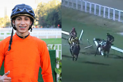 Vídeo: Jóquei sofre grave queda durante corrida no Hipódromo da Gávea