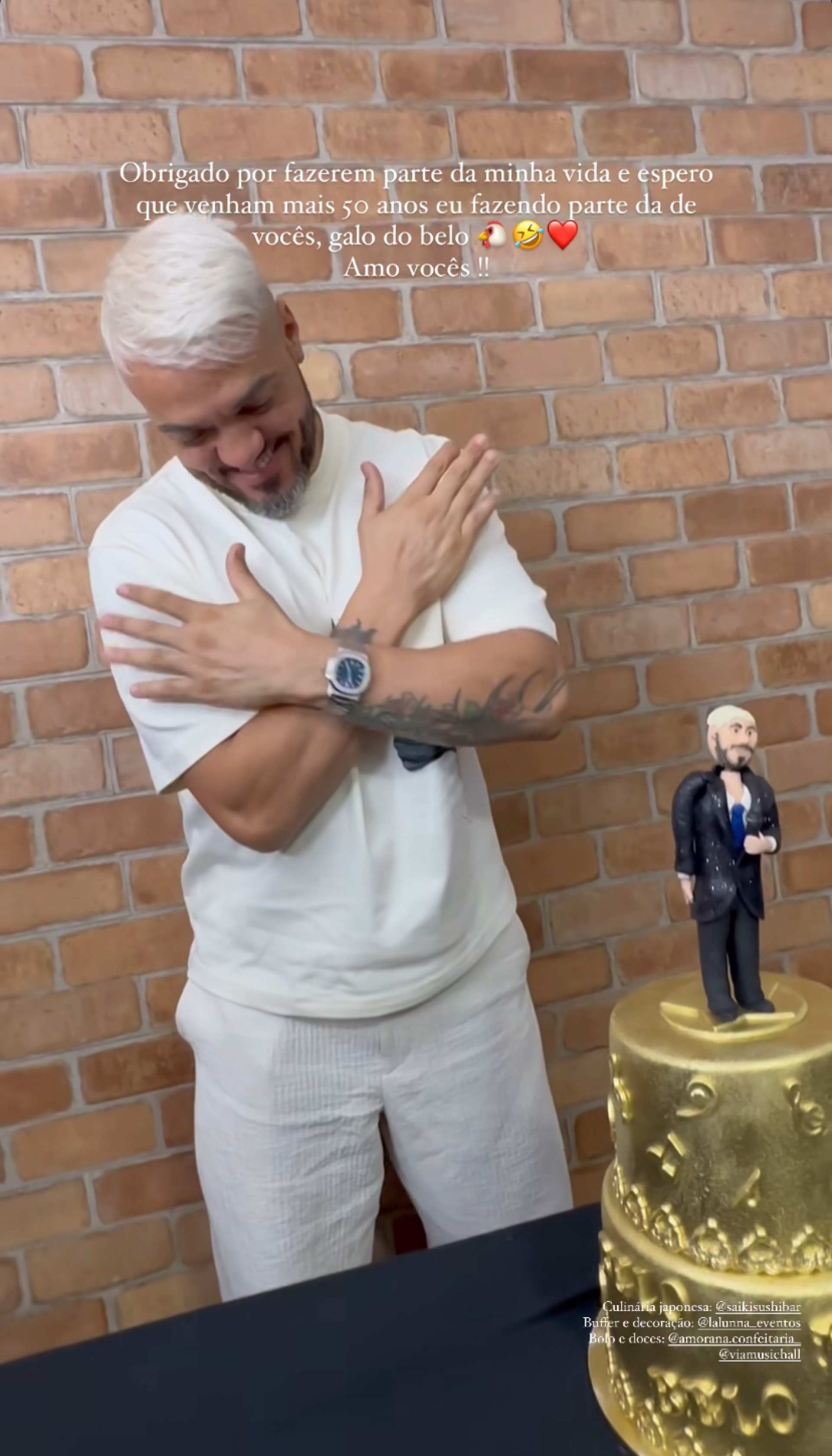 Aniversário de 50 anos do Belo - Reprodução/Instagram