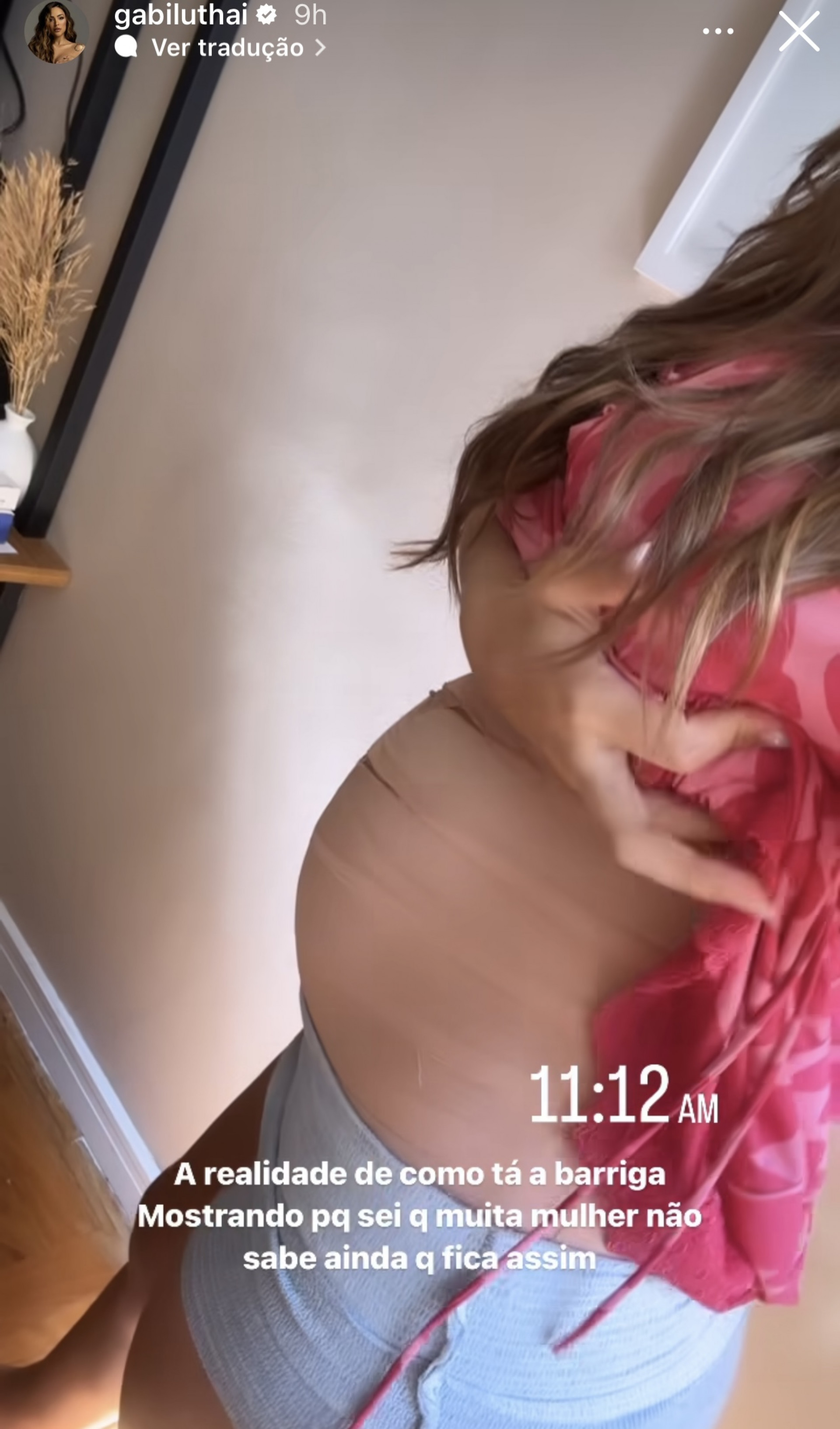 Gabi Luthai mostra barriga após nascimento do primeiro filho - Reprodução