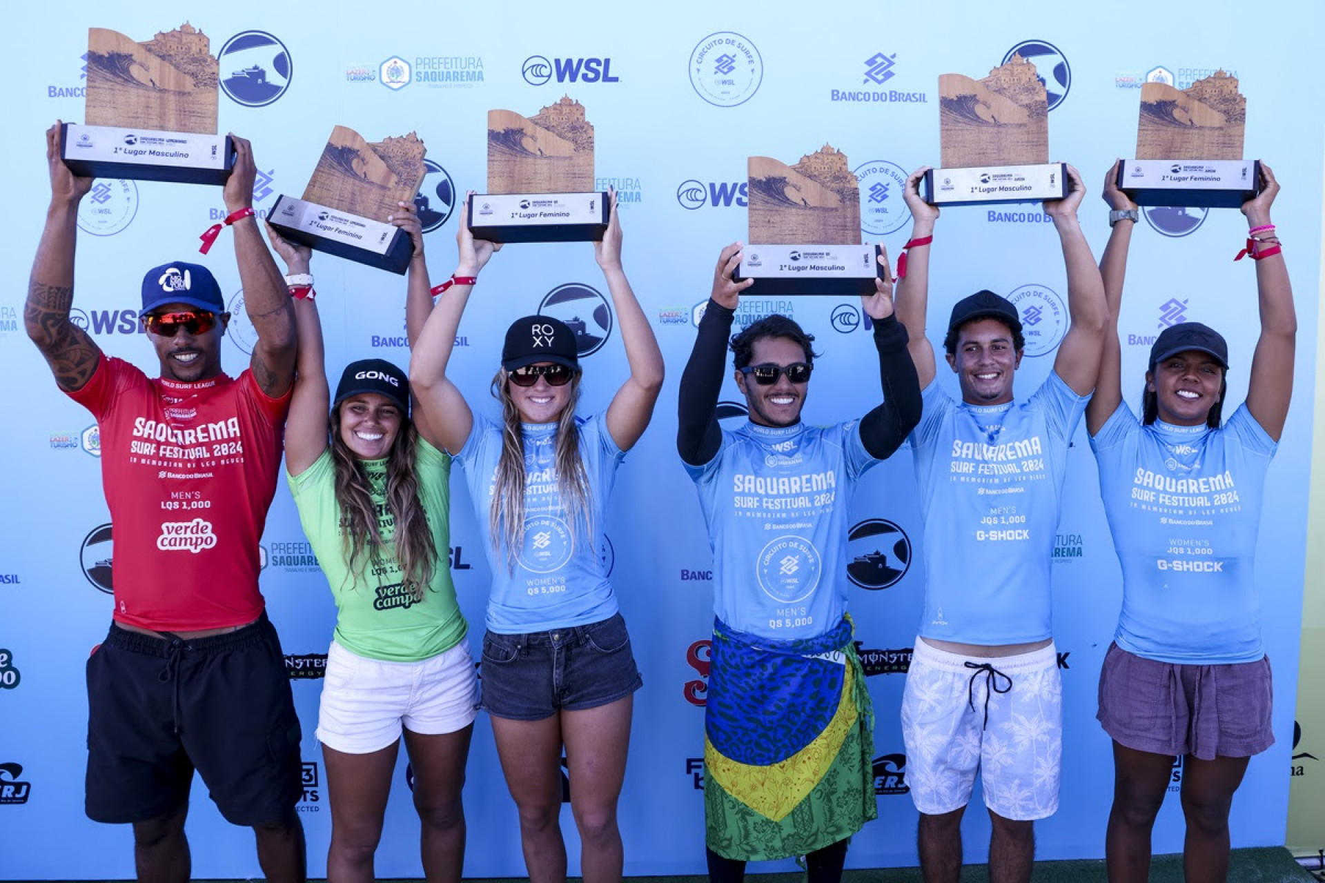Pódio dos campeões com Alexsndre Escobar, Evelin Neves, Laura Raupp, Lucas Vicente, Cauet Frazão e Arena Rodriguez Vargas - Daniel Smorigo/213 Sport