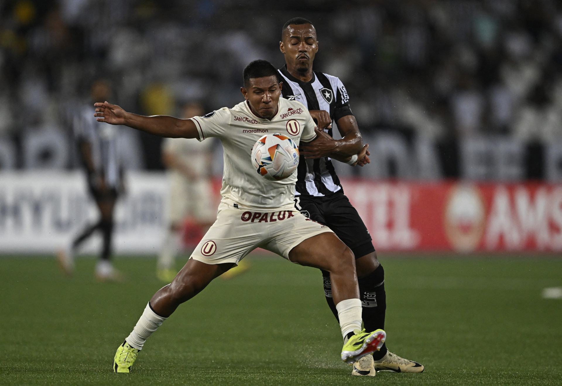 Botafogo e Universitario se enfrentaram no Nilton Santos - AFP