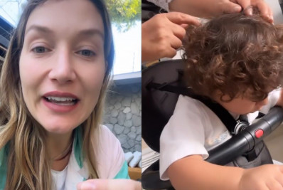 Gabriela Pugliesi revela perrengue com filho mais velho: 'Ele está com piolho'