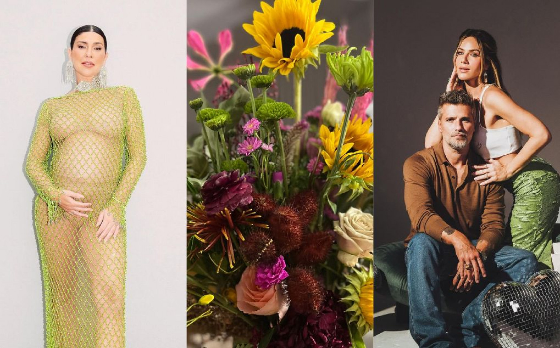 Fernanda Paes Leme agradece flores que recebeu de Bruno Gagliasso e Giovanna Ewbank - Reprodução / Instagram