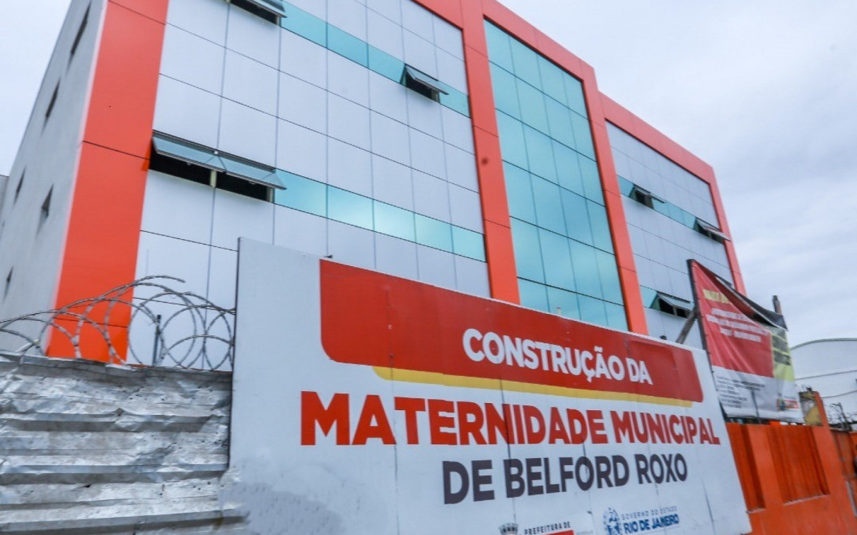 A Maternidade Municipal terá três andares em uma área de aproximadamente 1.300 metros quadrados no Centro de Belford Roxo